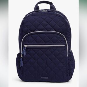 Vera Bradley Performance Twill Navy Quilted Backpack